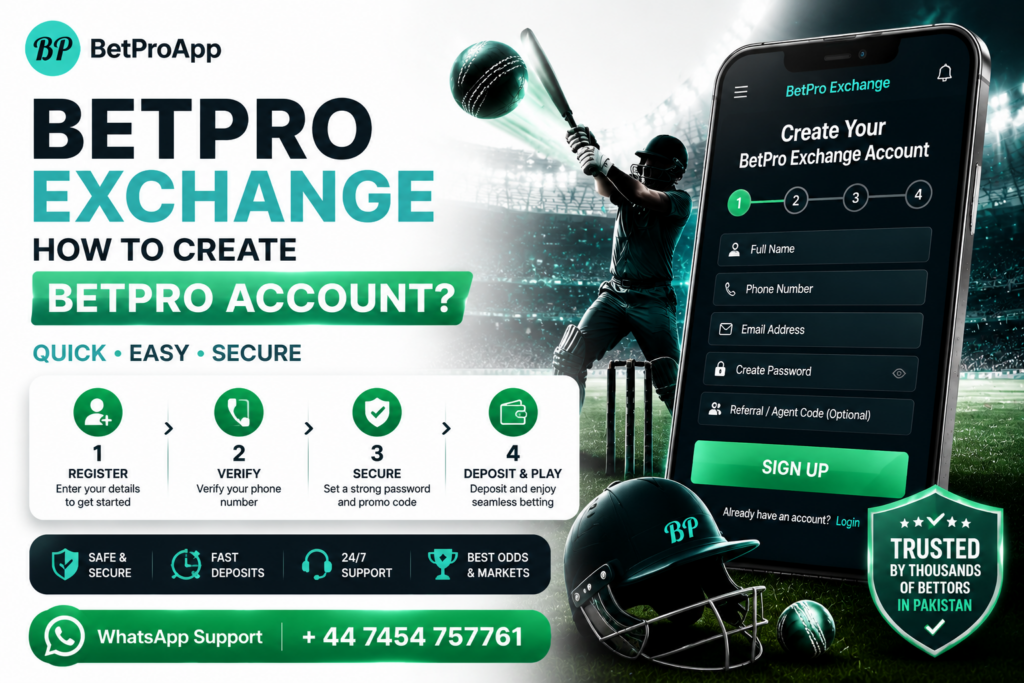 Betpro exchange – How to Create Betpro account?