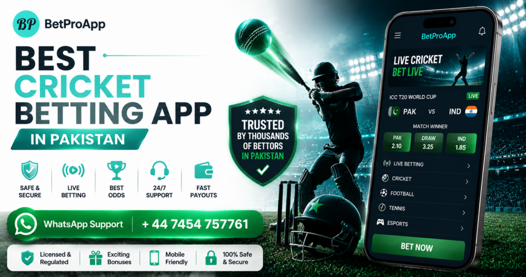 Best Cricket Betting App In Pakistan