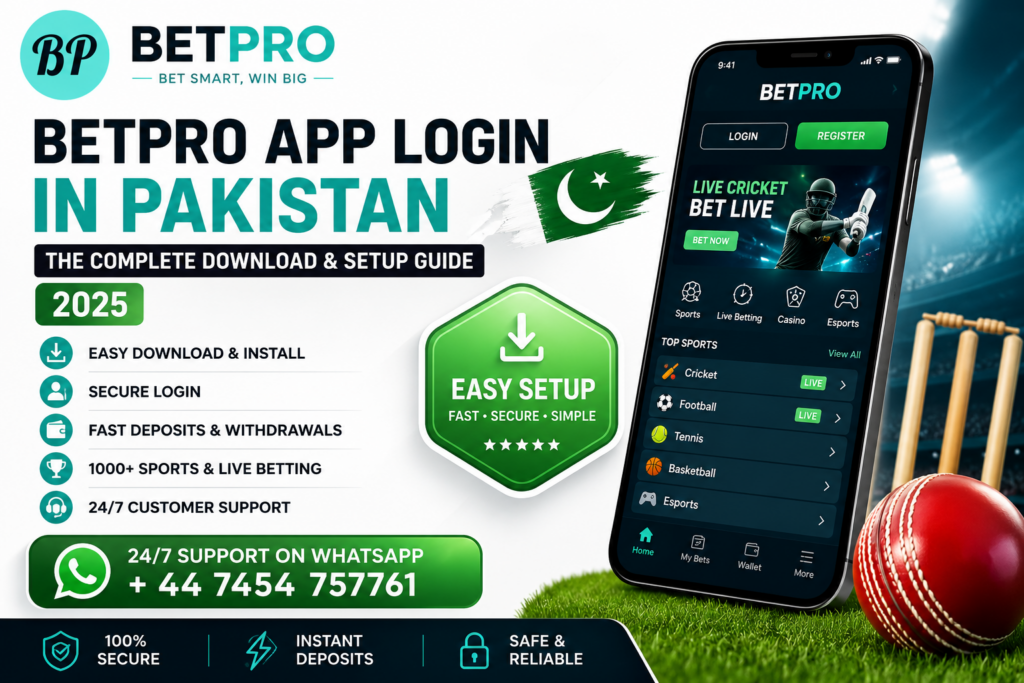 Betpro App Login in Pakistan: The Complete Download and Setup Guide (2025)