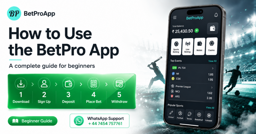 How to Use the BetPro App: A Complete Guide for Beginners