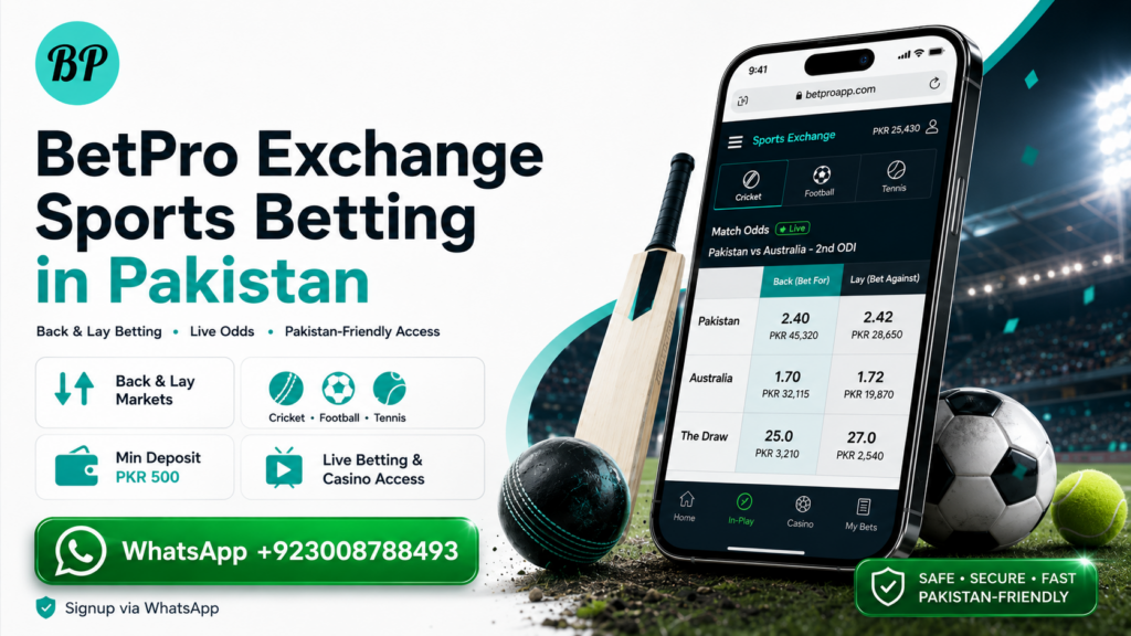 BetPro Exchange Sports Betting in Pakistan