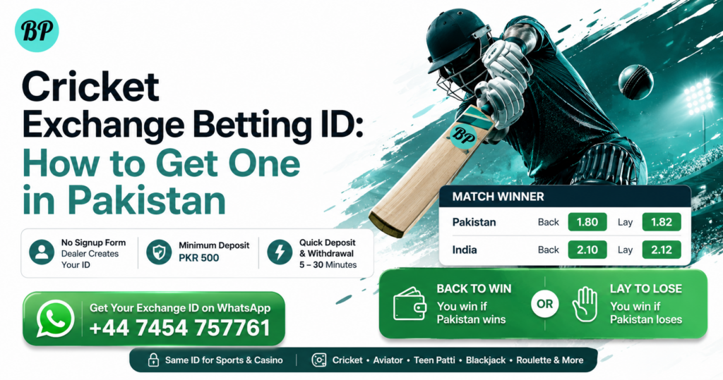 Cricket Exchange Betting ID: How to Get One in Pakistan